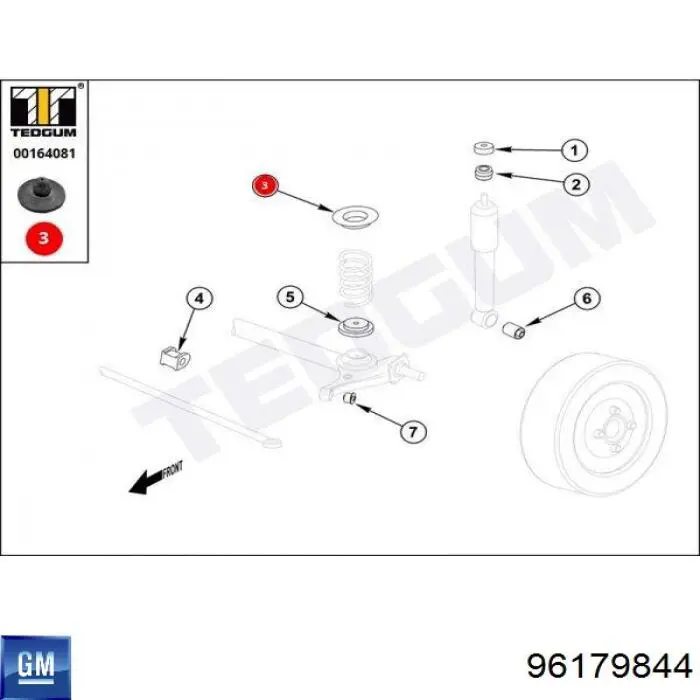 Espaçador (anel de borracha) da mola traseira superior Korea (oem) A80033D preço, a partir de 5,19 USD