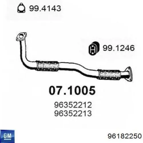 Compre 292069 Bosal Silenciador, parte dianteira