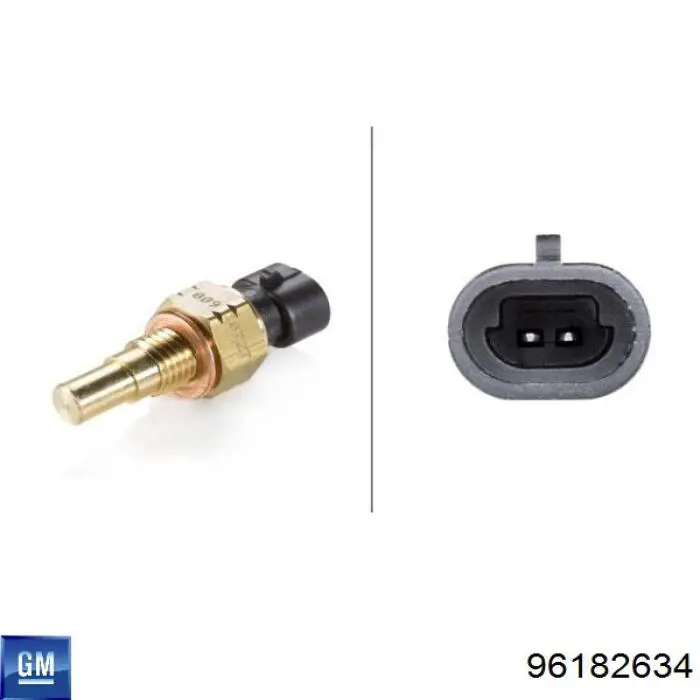 Compre 96182634 General Motors Sensor de temperatura do fluido de esfriamento