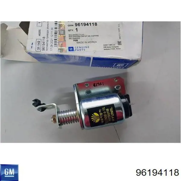 Compre 96194118 General Motors Motor acionador de abertura/fechamento de porta-malas (de 3ª/5ª porta traseira)
