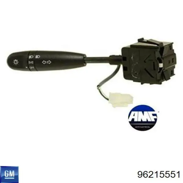 Comutador esquerdo instalado na coluna da direção 96215551 General Motors