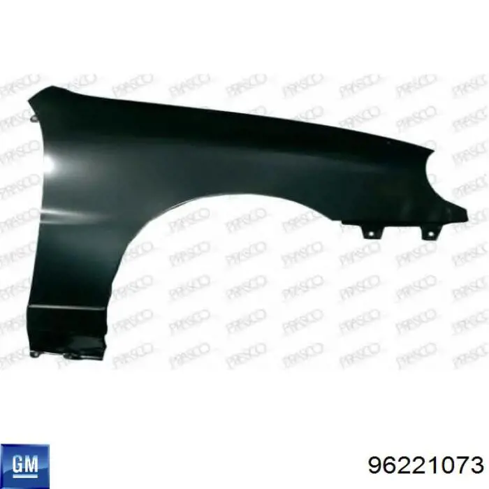 96221073 General Motors Pára-lama dianteiro direito