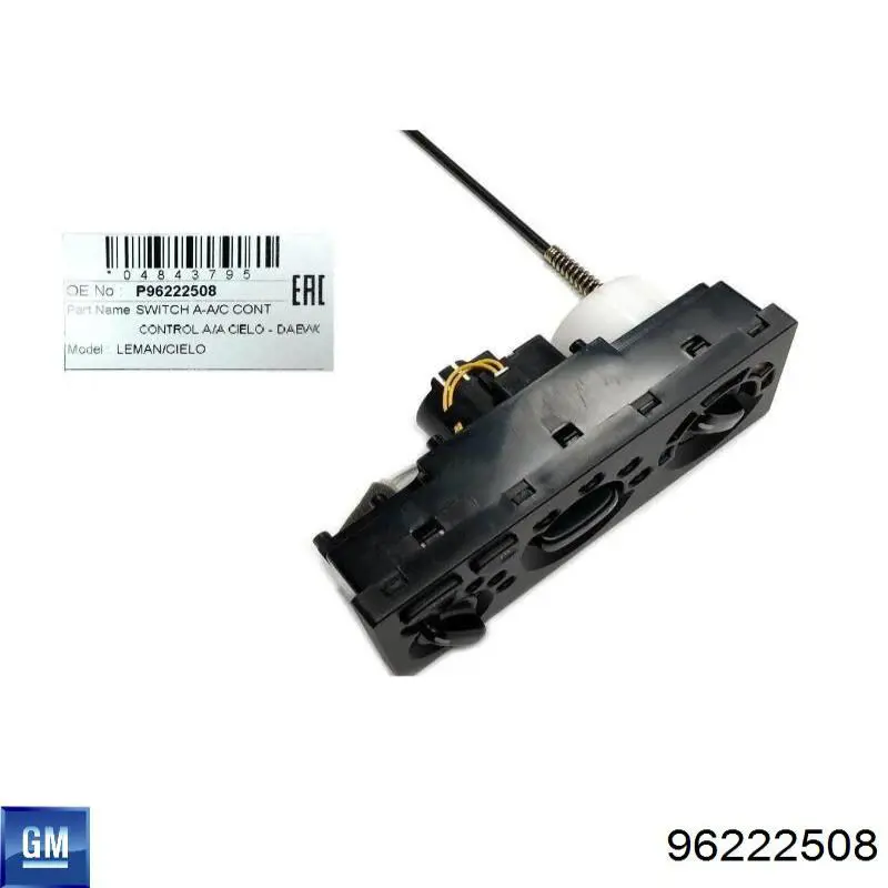 Compre 96222508 General Motors Unidade de controlo dos modos de aquecimento/condicionamento