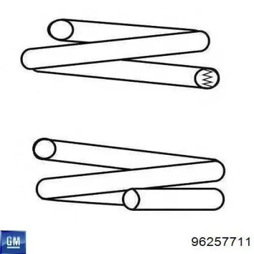 Mola dianteira 96257711 General Motors