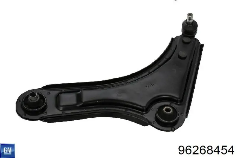 Compre 96268454 General Motors Braço oscilante inferior esquerdo de suspensão dianteira