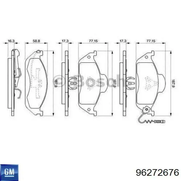 96272676 General Motors Motor acionador de abertura/fechamento da porta dianteira esquerda