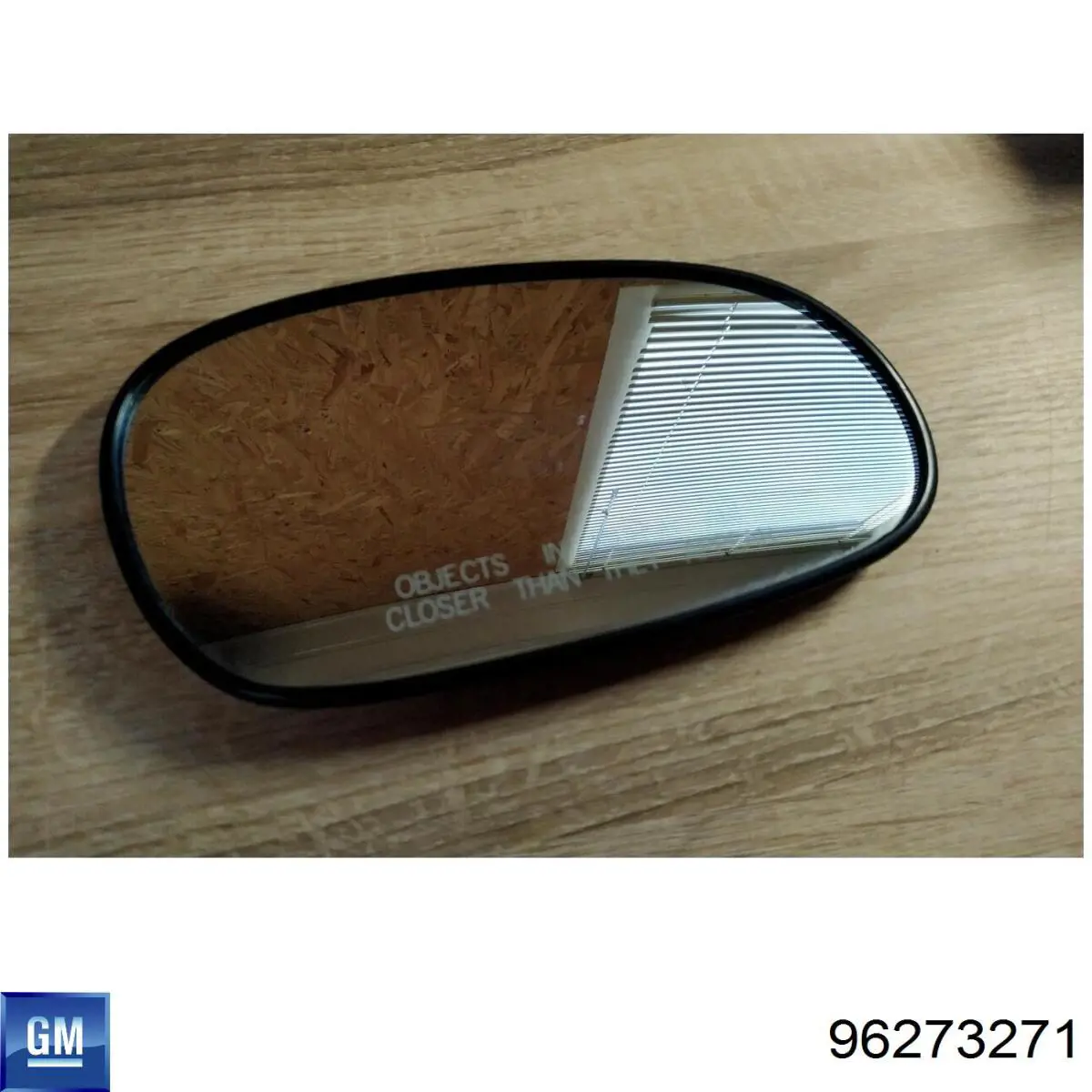 96273271 General Motors Elemento espelhado do espelho de retrovisão esquerdo