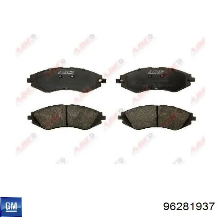 Compre 96281937 General Motors Sapatas do freio dianteiras de disco