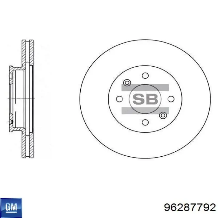 96287792 General Motors Bocal para o silenciador