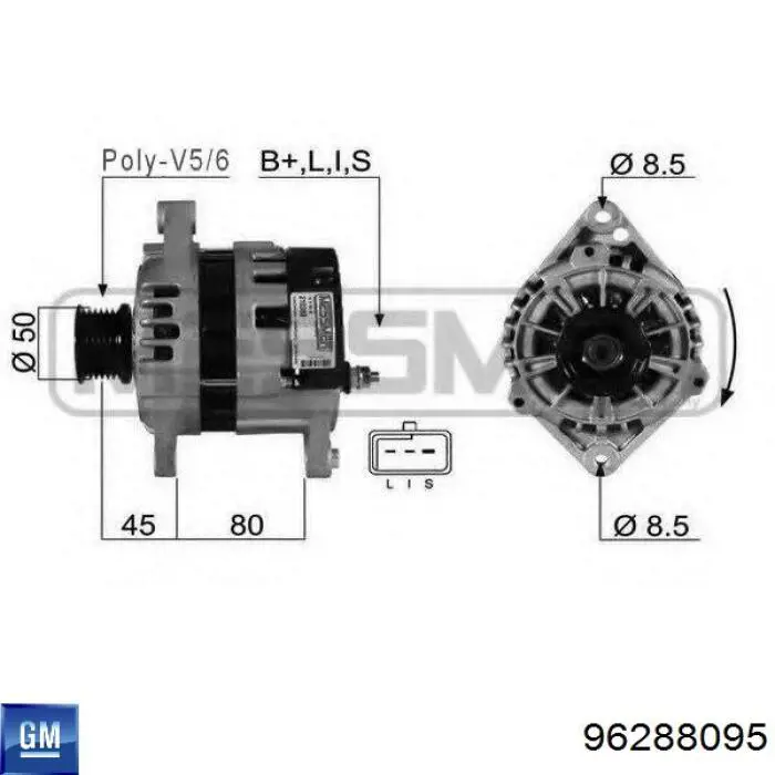 96288095 General Motors Gerador