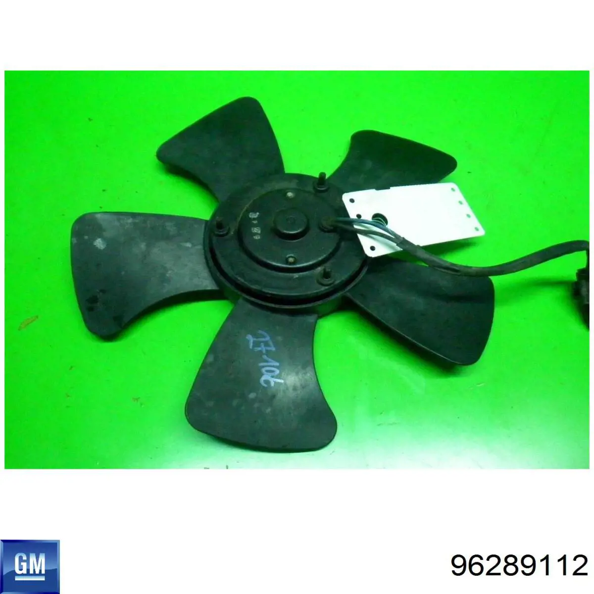 Compre 96289112 General Motors Difusor do radiador de aparelho de ar condicionado, montado com roda de aletas e o motor