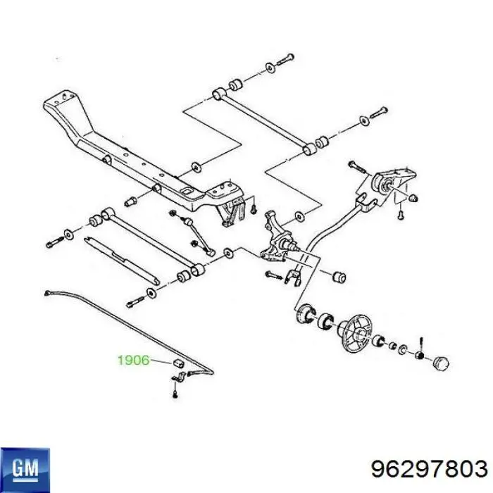 Bucha de estabilizador traseiro General Motors 96297803 preço, a partir de 2,89 USD