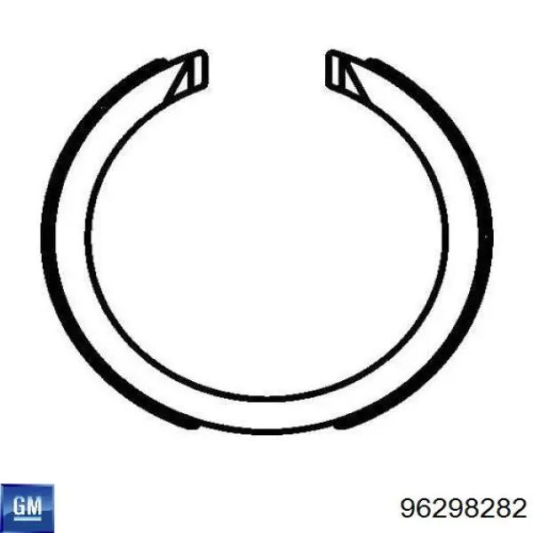 Compre 96298282 General Motors Sapatas do freio de estacionamento