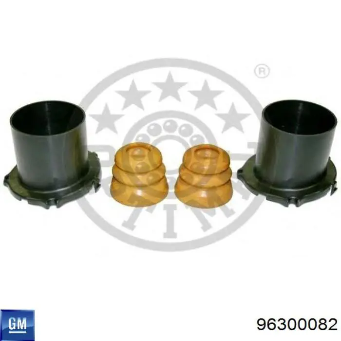 96300082 General Motors Pára-choque (grade de proteção) de amortecedor dianteiro + bota de proteção