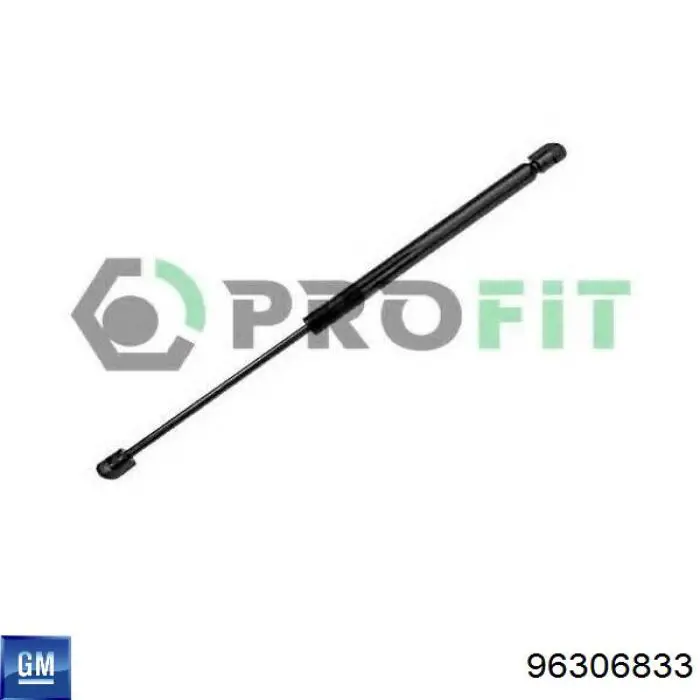 Compre 96306833 General Motors Amortecedor de tampa de porta-malas (de 3ª/5ª porta traseira)