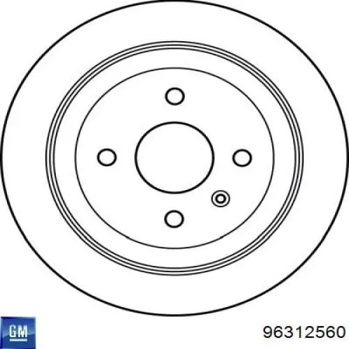Compre 96312560 General Motors Disco do freio traseiro