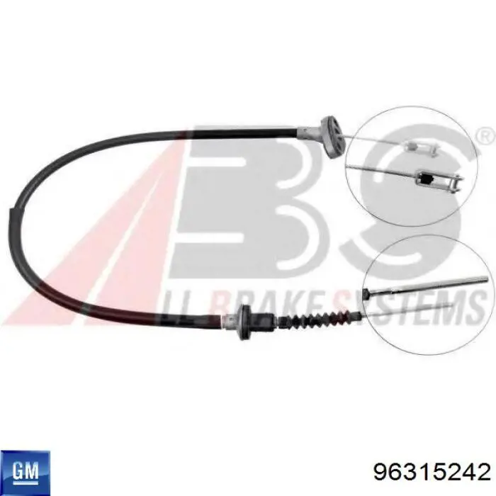 Compre 96315242 General Motors Cabo de embraiagem
