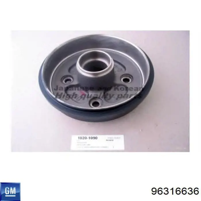 96316636 General Motors Tambor do freio traseiro