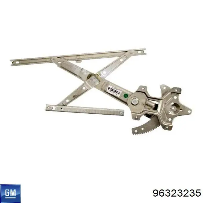 96323235 General Motors Mecanismo de acionamento de vidro da porta dianteira direita