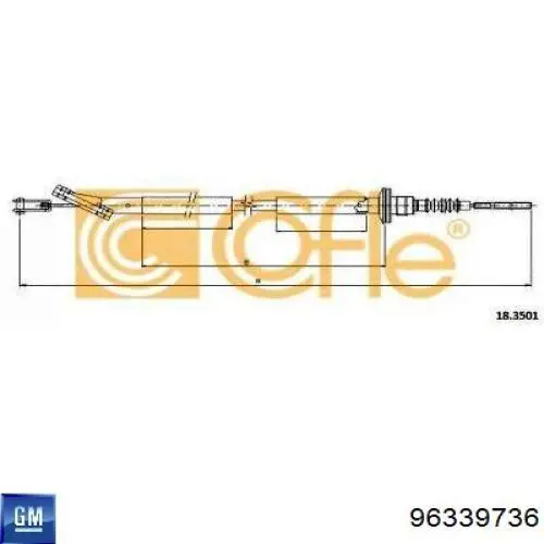 Cabo de embraiagem General Motors 96339736 preço, a partir de 29,97 USD