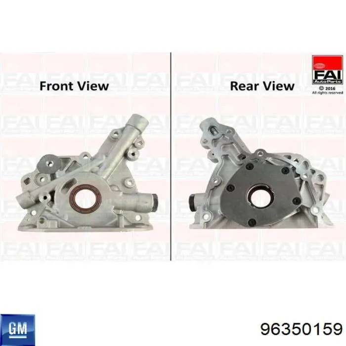Bomba de óleo General Motors 96350159 preço, a partir de 66,06 USD