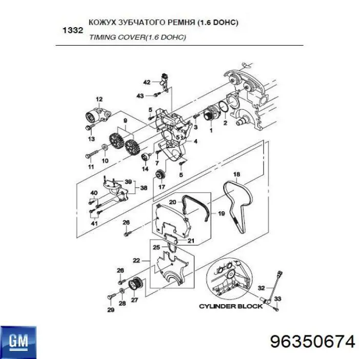 Compre 96350674 KAP Proteção inferior da correia do mecanismo de distribuição de gás