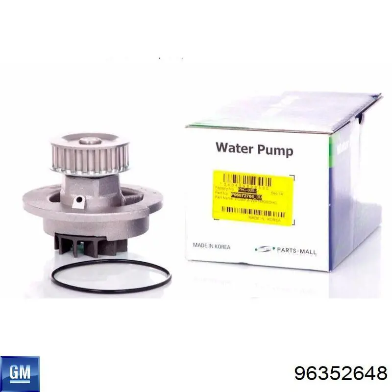 Compre 96352648 General Motors Bomba de água (bomba) de esfriamento