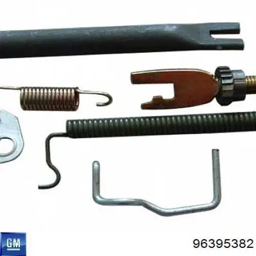96395382 General Motors Kit de montagem das sapatas traseiras de tambor