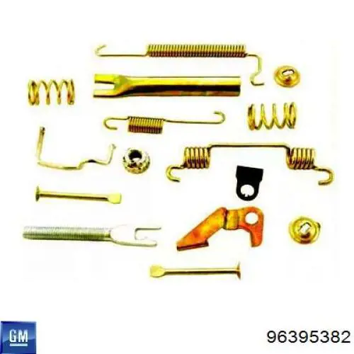 Compre 96395382 General Motors Kit de montagem das sapatas traseiras de tambor