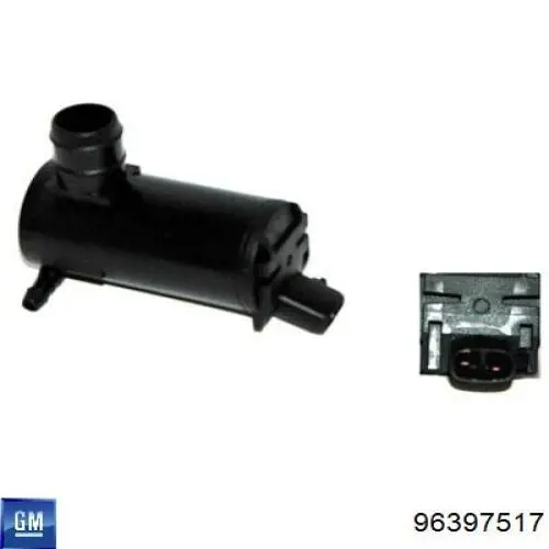 96397517 General Motors Bomba de motor de fluido para lavador de vidro dianteiro