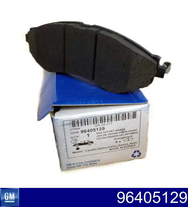 96405129 General Motors Sapatas do freio dianteiras de disco