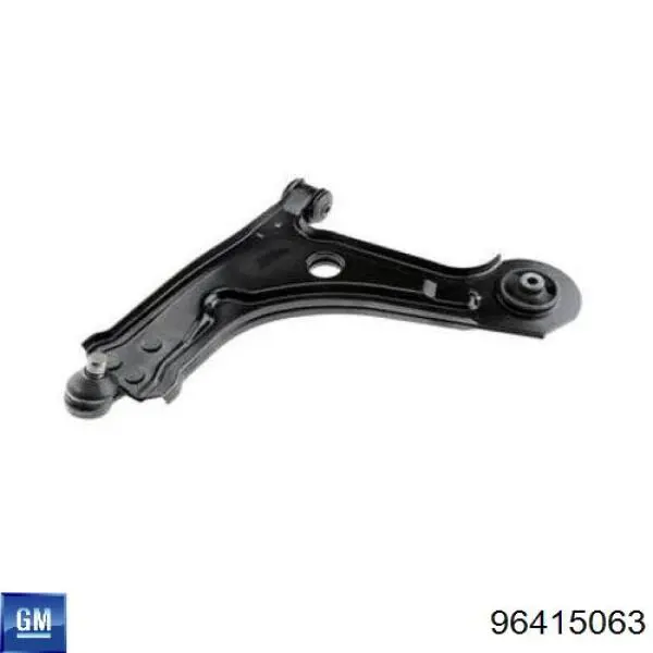 96415063 General Motors Braço oscilante inferior esquerdo de suspensão dianteira