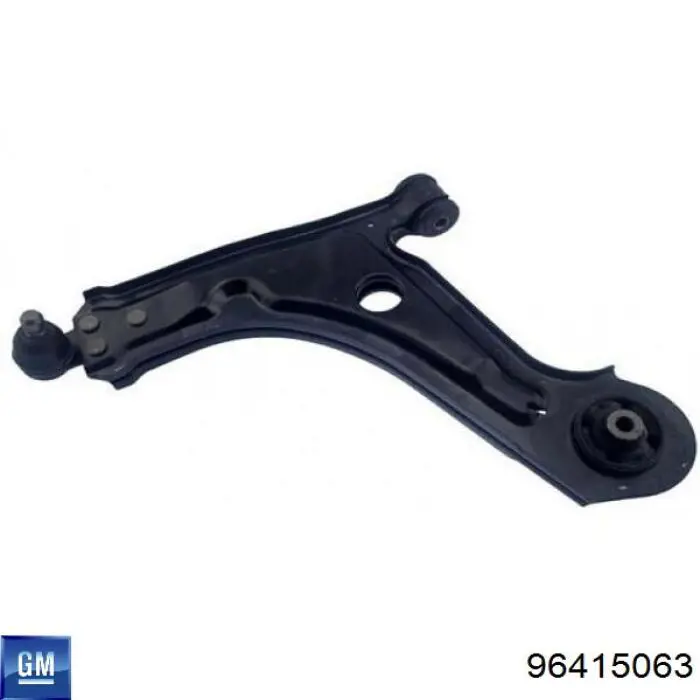 Compre 96415063 General Motors Braço oscilante inferior esquerdo de suspensão dianteira