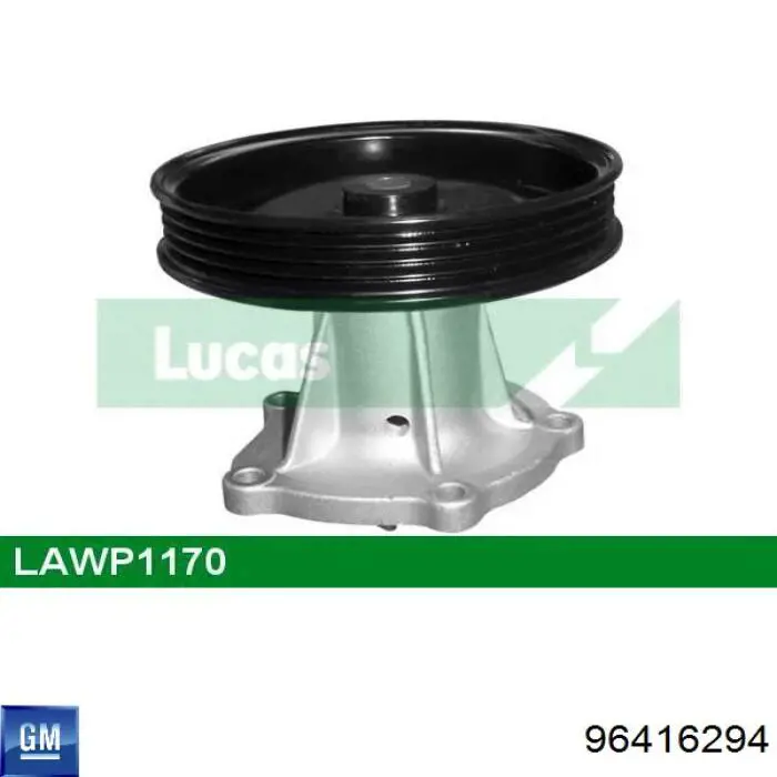 Compre 96416294 General Motors Bomba de água (bomba) de esfriamento