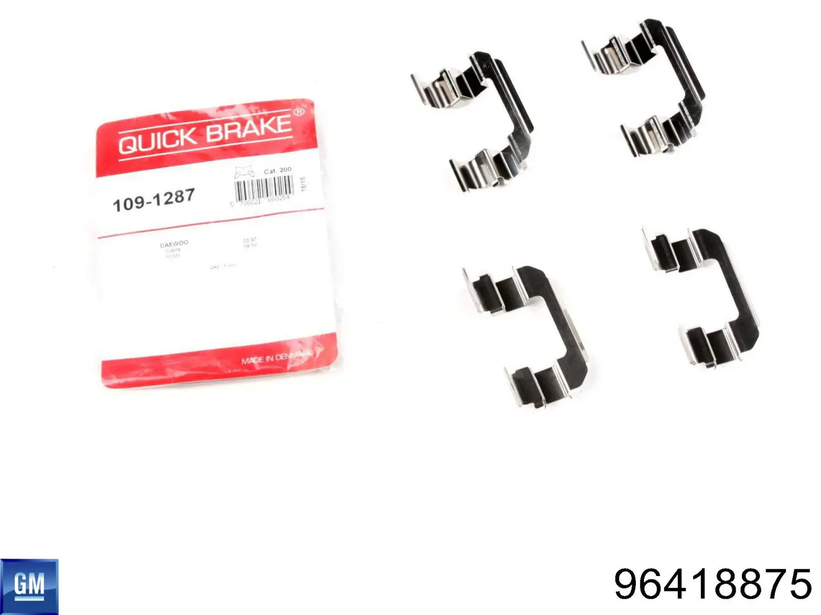 Kit de molas de fixação de sapatas de disco dianteiras General Motors 96418875 preço, a partir de 6,89 USD