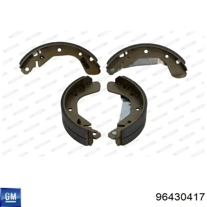 96430417 General Motors Sapatas do freio traseiras de tambor
