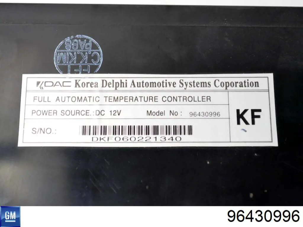 96430996 General Motors Unidade de controlo dos modos de aquecimento/condicionamento