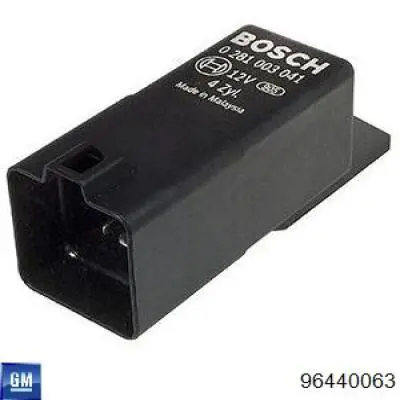 96440063 General Motors Relê das velas de incandescência