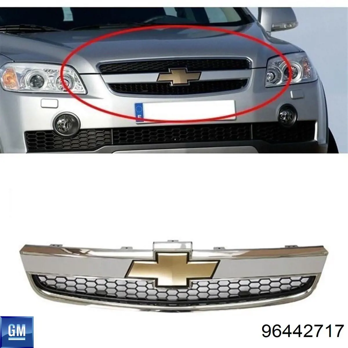 Grelha do radiador General Motors 96442717 preço, a partir de 102,76 USD