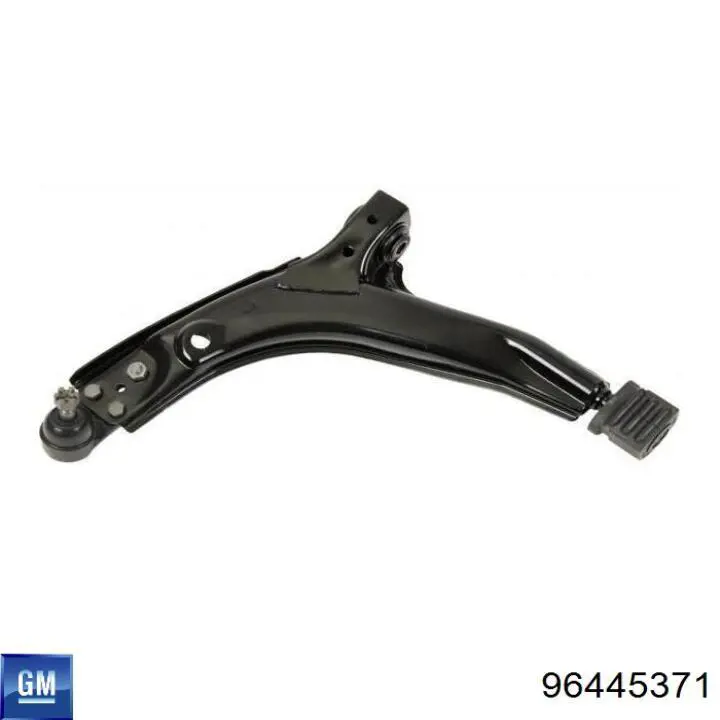 96445371 General Motors Braço oscilante inferior esquerdo de suspensão dianteira