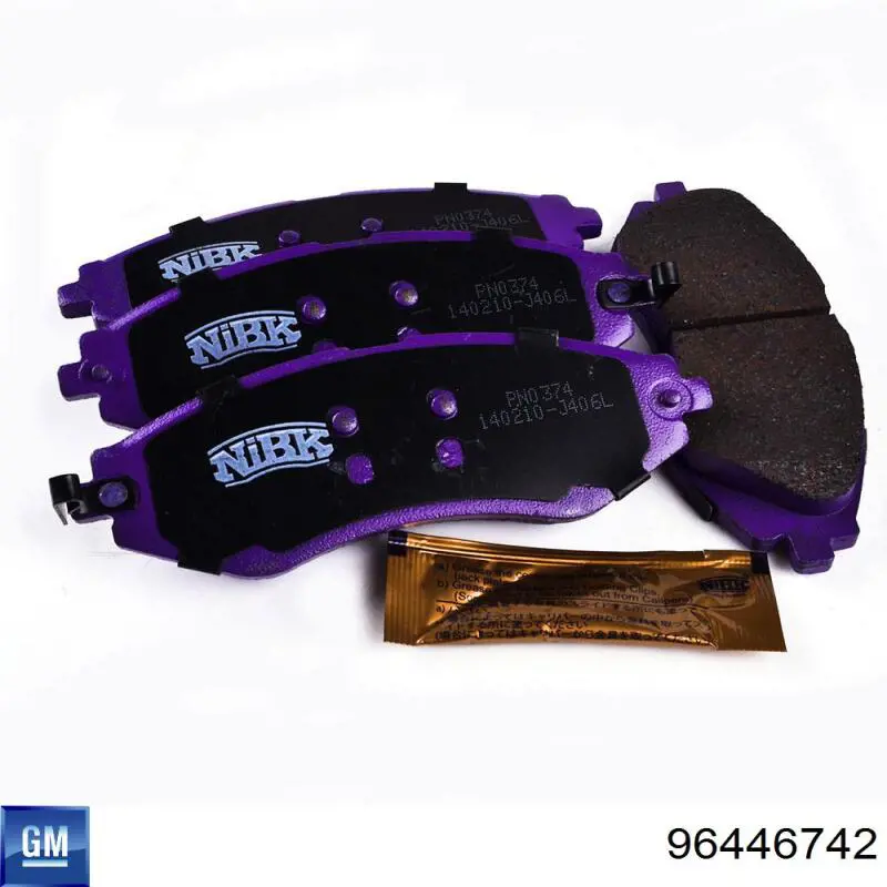 Compre 96446742 General Motors Sapatas do freio dianteiras de disco