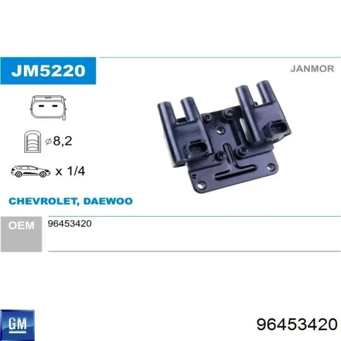 96453420 General Motors Bobina de ignição