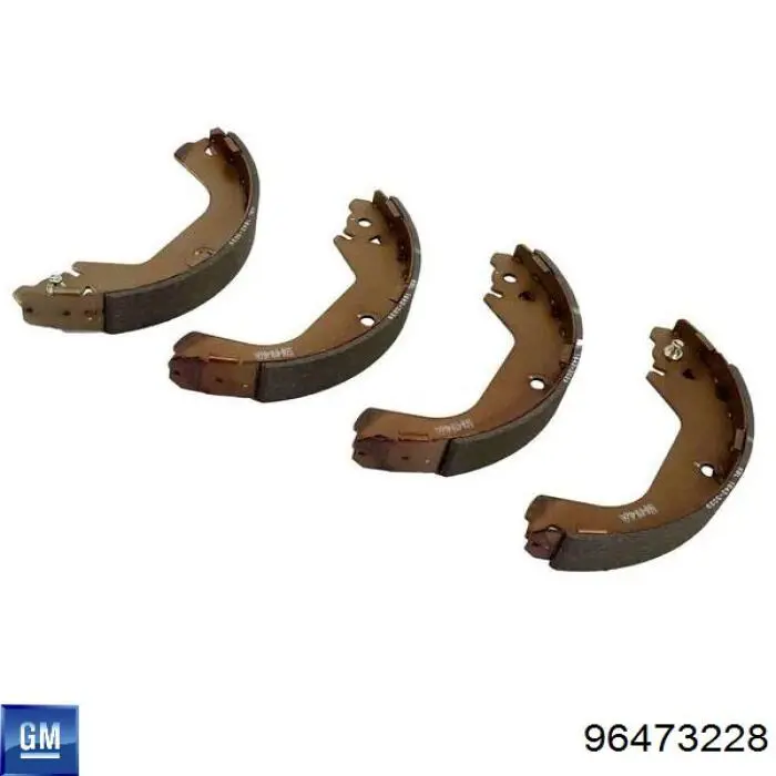 Sapatas do freio traseiras de tambor General Motors 96473228 preço, a partir de 23,02 USD
