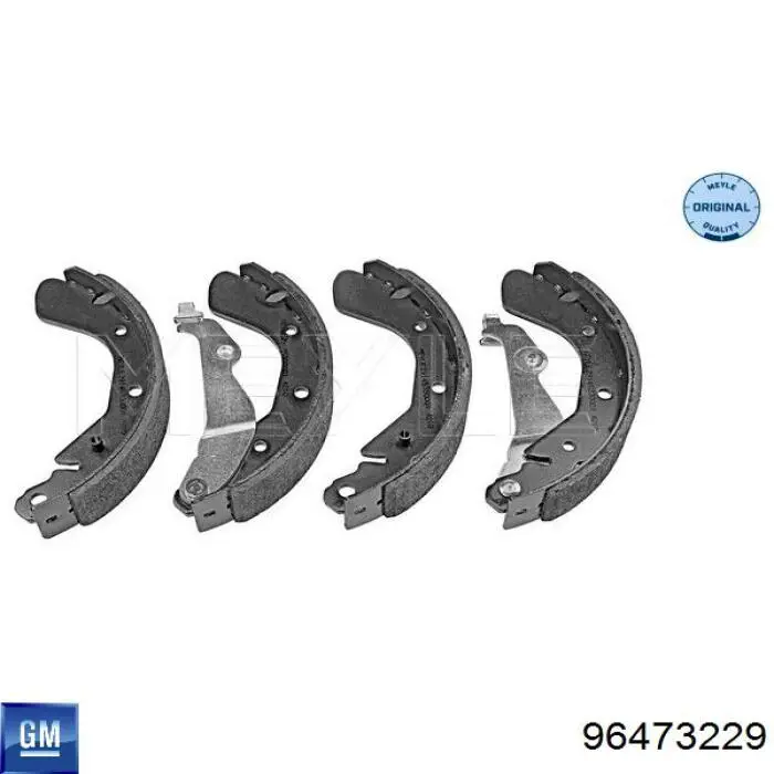 Sapatas do freio traseiras de tambor General Motors 96473229 preço, a partir de 38,75 USD