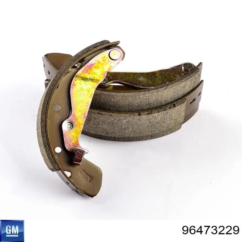 Compre 96473229 General Motors Sapatas do freio traseiras de tambor