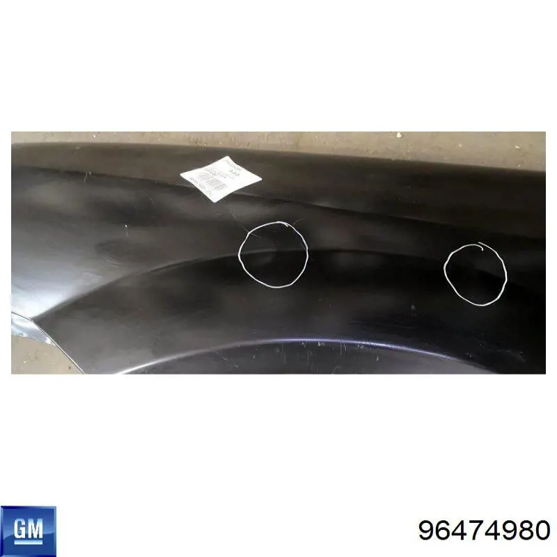 Pára-lama dianteiro esquerdo General Motors 96474980 preço, a partir de 87,27 USD