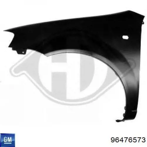 96476573 General Motors Pára-lama dianteiro esquerdo