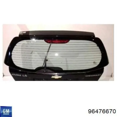 Porta traseira (3ª/5ª porta-malas (tampa de alcapão) Chevrolet Aveo II T250, T255
