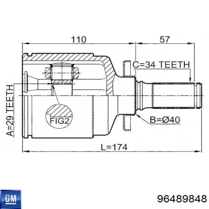 Compre Q1310559 Q-fix Junta homocinética interna dianteira