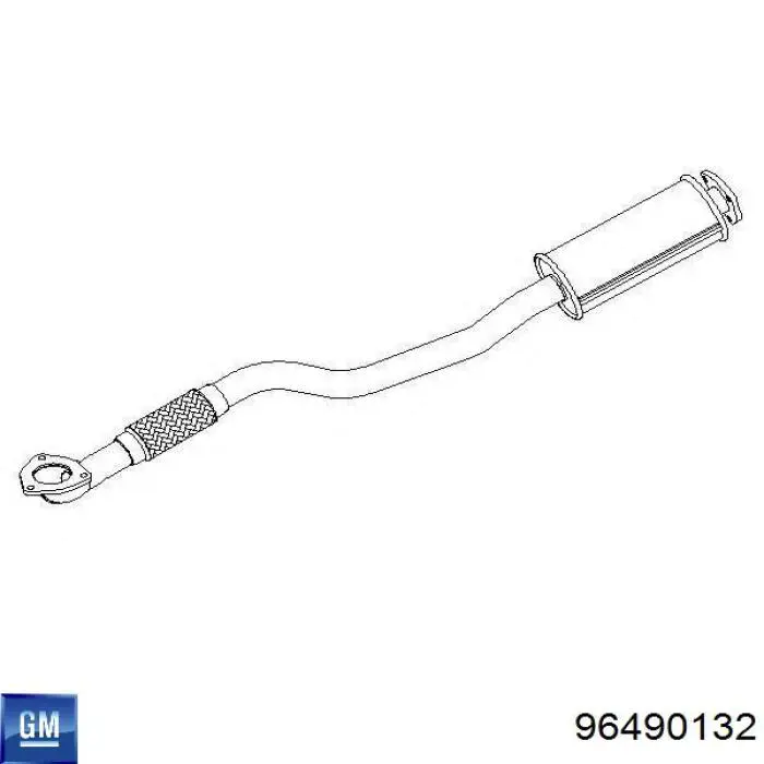 Silenciador, parte dianteira General Motors 96490132 preço, a partir de 77,12 USD
